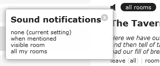 sound notification options